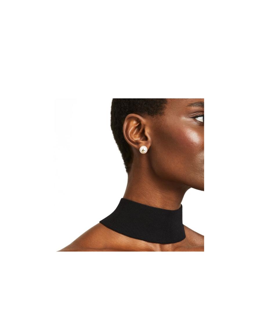 debossed-logo pearl earrings  Product Image