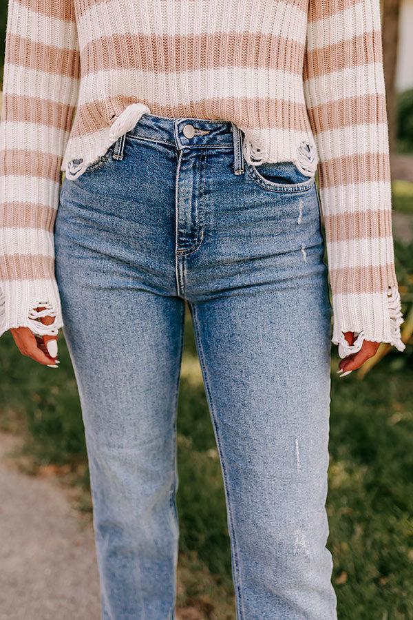 JUST USA Lillian High Waist Straight Leg Jean Product Image