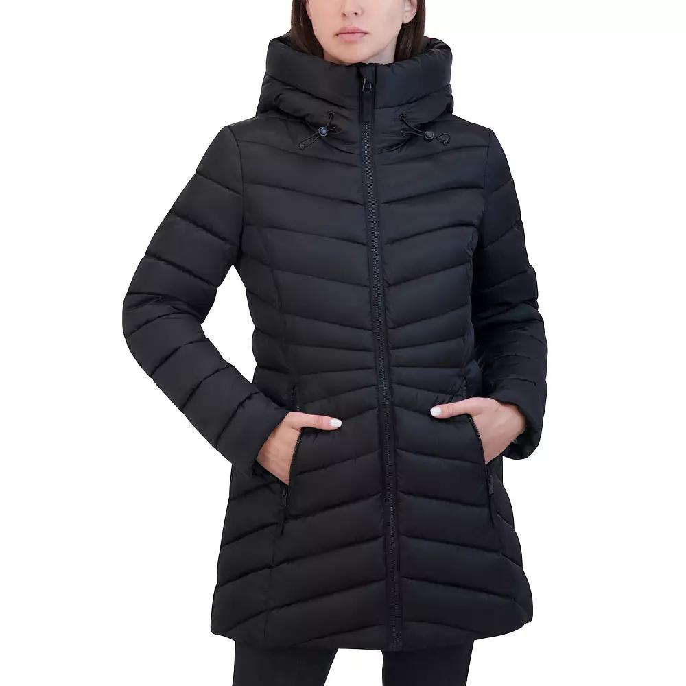 Women's Halitech Midweight Faux-Fur Trim Midweight Puffer Jacket,  Product Image