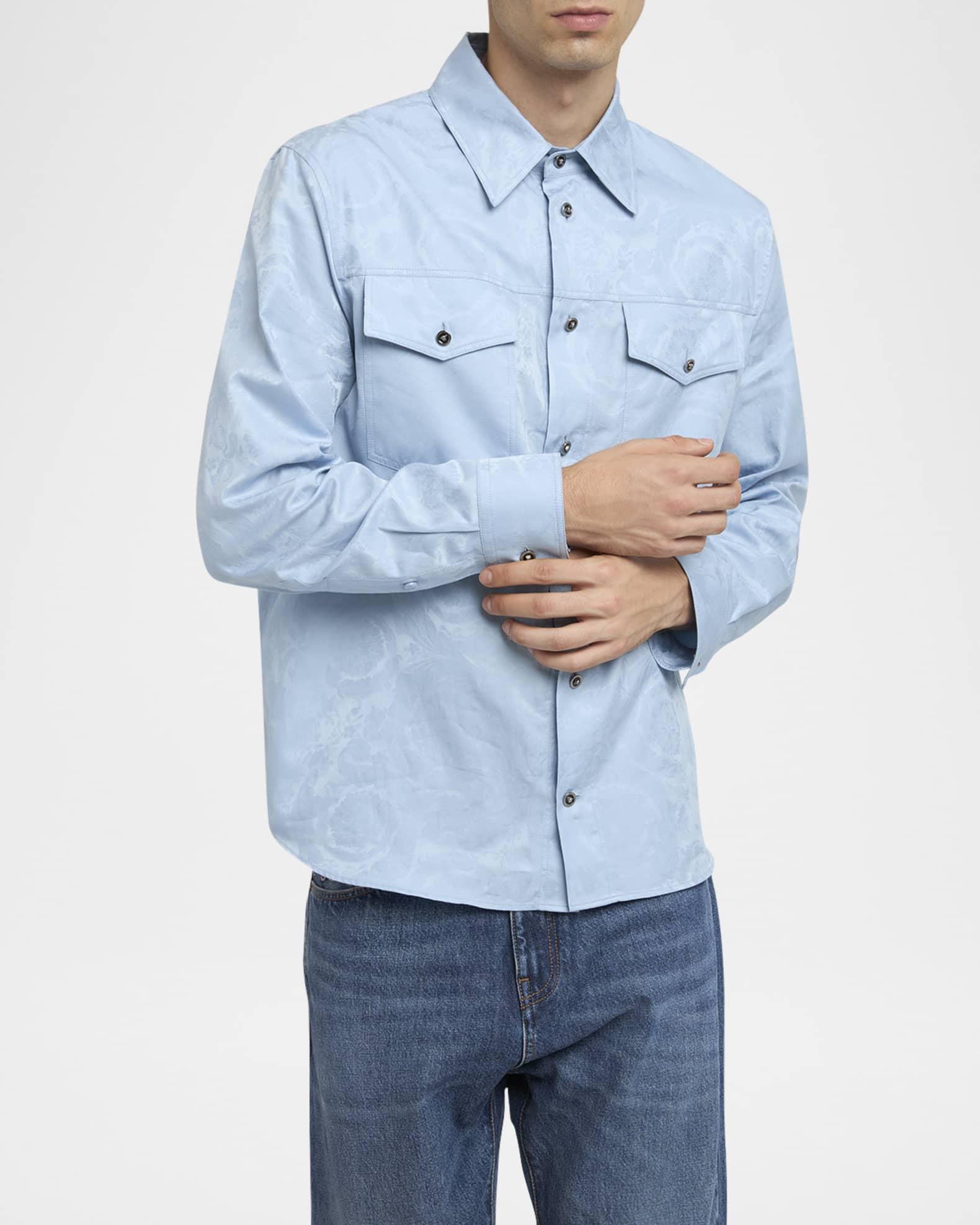 Men's Barocco Jacquard Sport Shirt Product Image