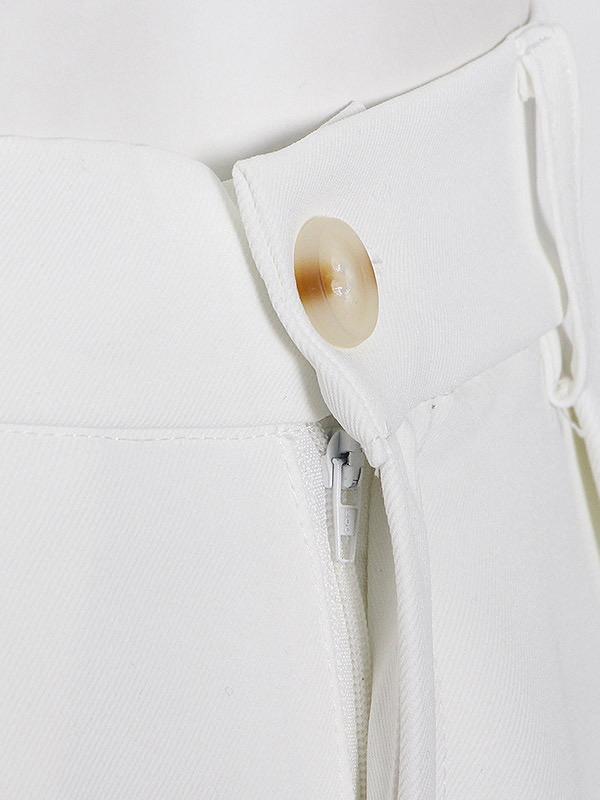 Column Long Sleeves Solid Color Lapel Blazer Pants Set Two Pieces Set Product Image