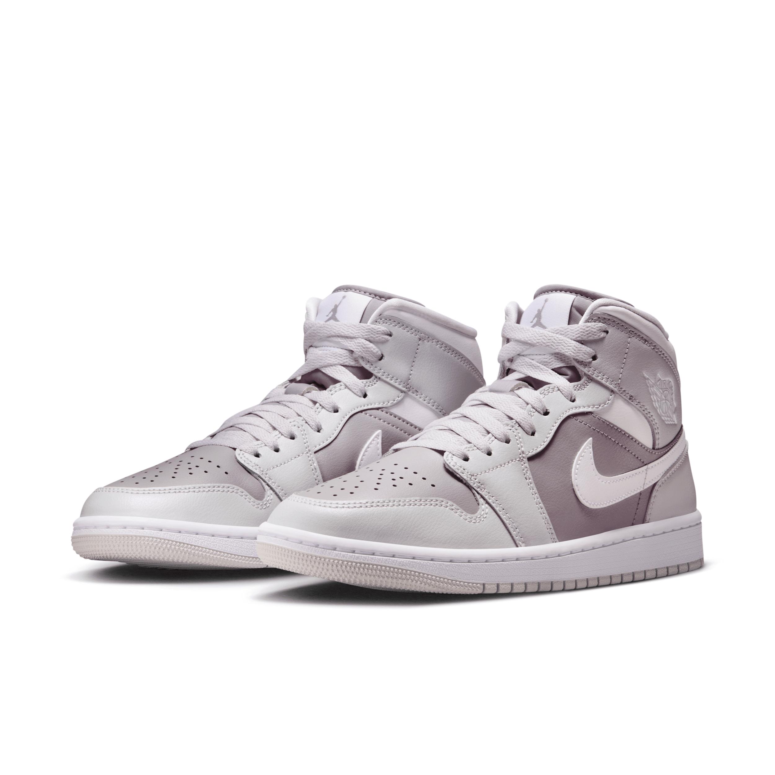 Jordan Womens Jordan AJ 1 Mid - Womens Basketball Shoes Sail/Pink Product Image