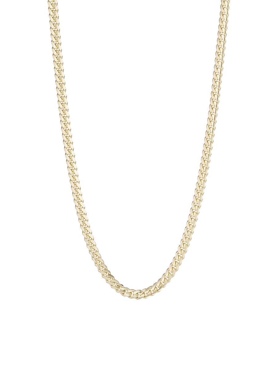 Solid 14K Gold Cuban Chain Necklace Product Image