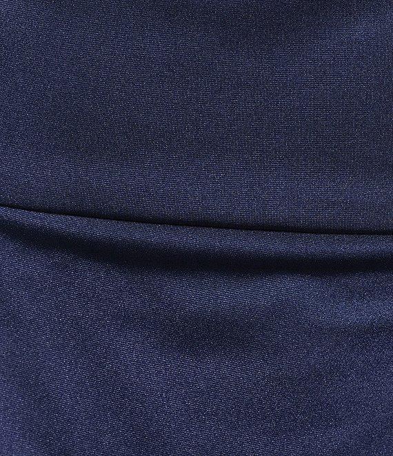 B. Darlin Off The Shoulder Cowl Neck Front Slit Dress Product Image