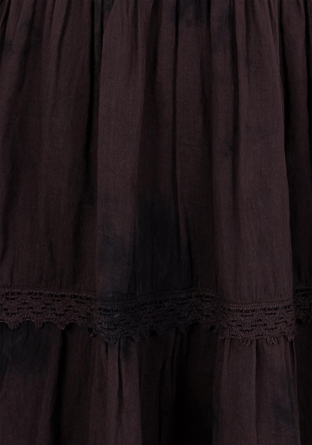 Burnout Tie Dye Cotton Mini Dress Product Image