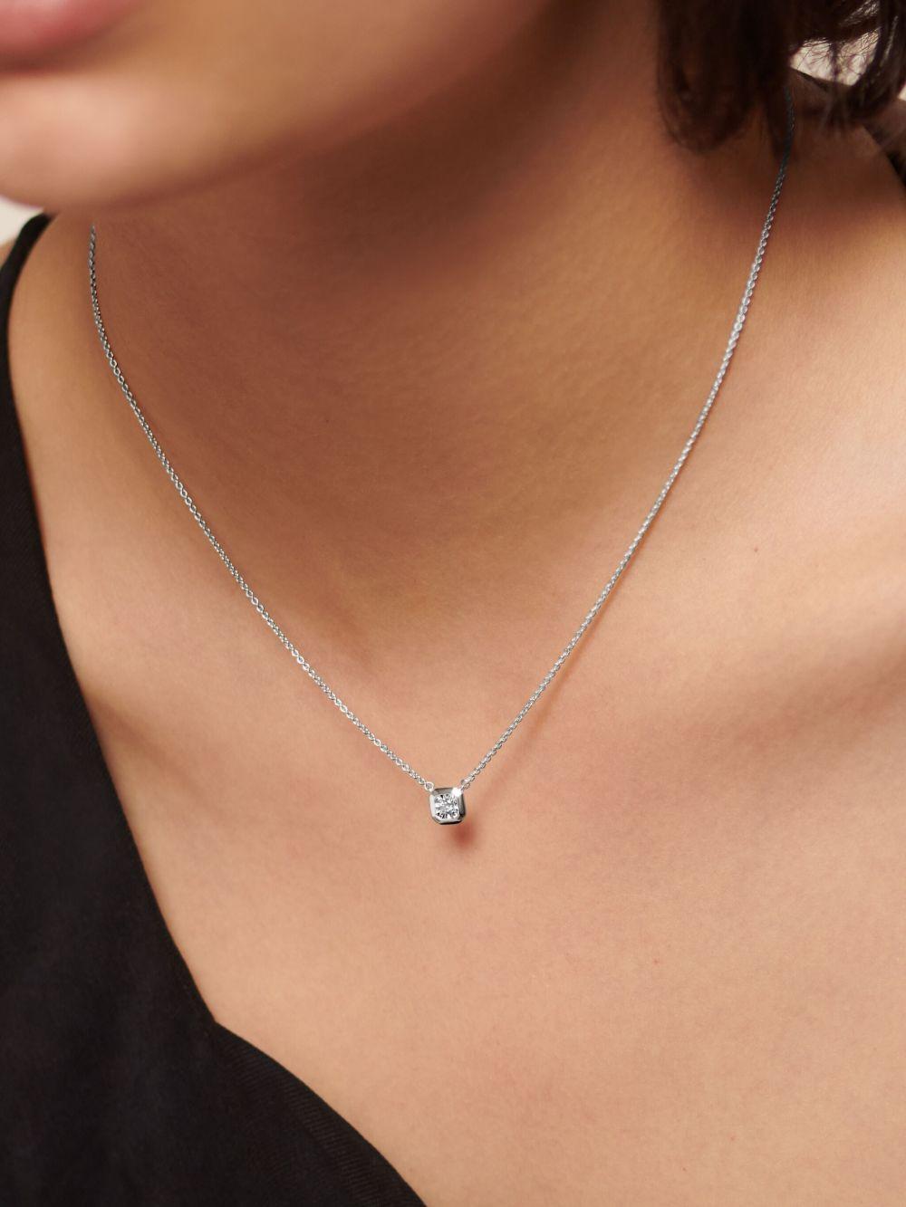 diamond solitaire necklace Product Image