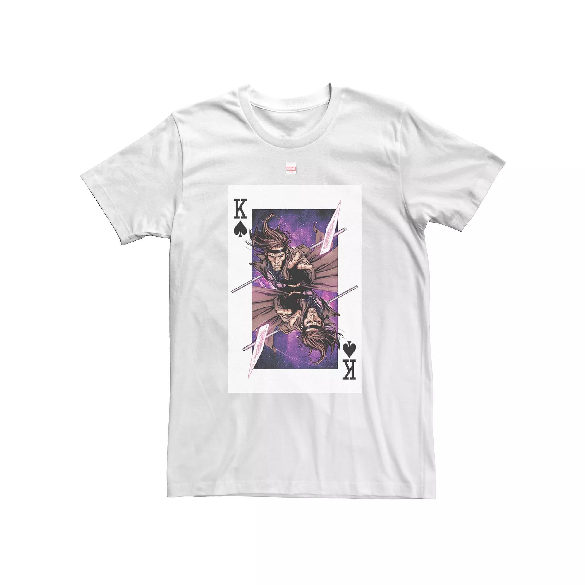 Big & Tall Marvel X-Men Gambit King Of Spades Tee, Men's,  Product Image