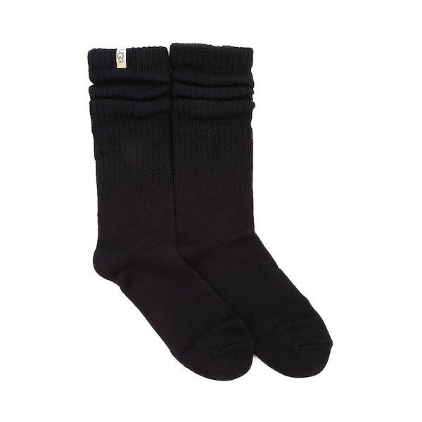 Womens UGG® Tyla Slouchy Crew II Socks - Black Product Image