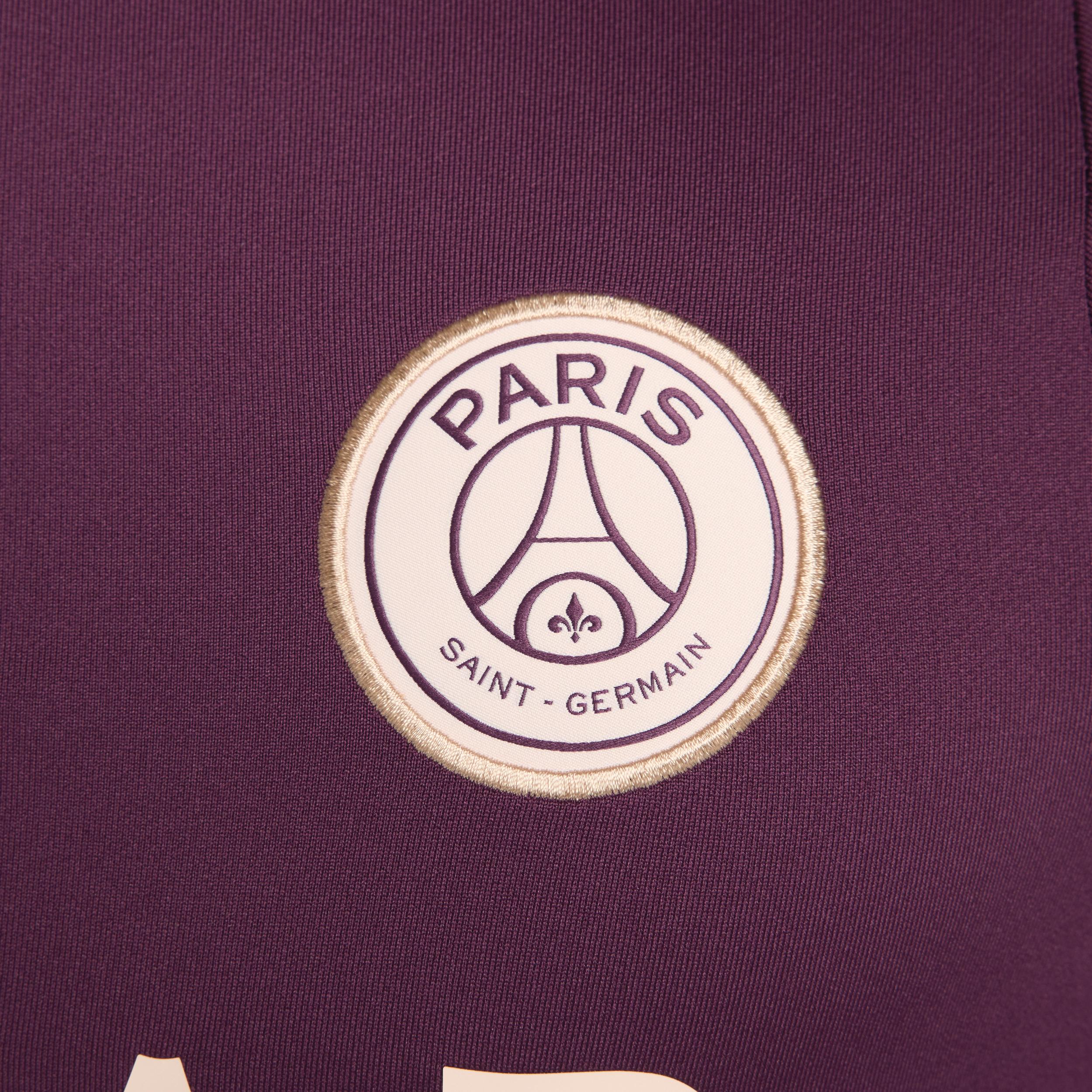 Men's Nike Burgundy Paris Saint-Germain 2024/25 Strike Drill Performance Quarter-Zip Long Sleeve Top,  Product Image