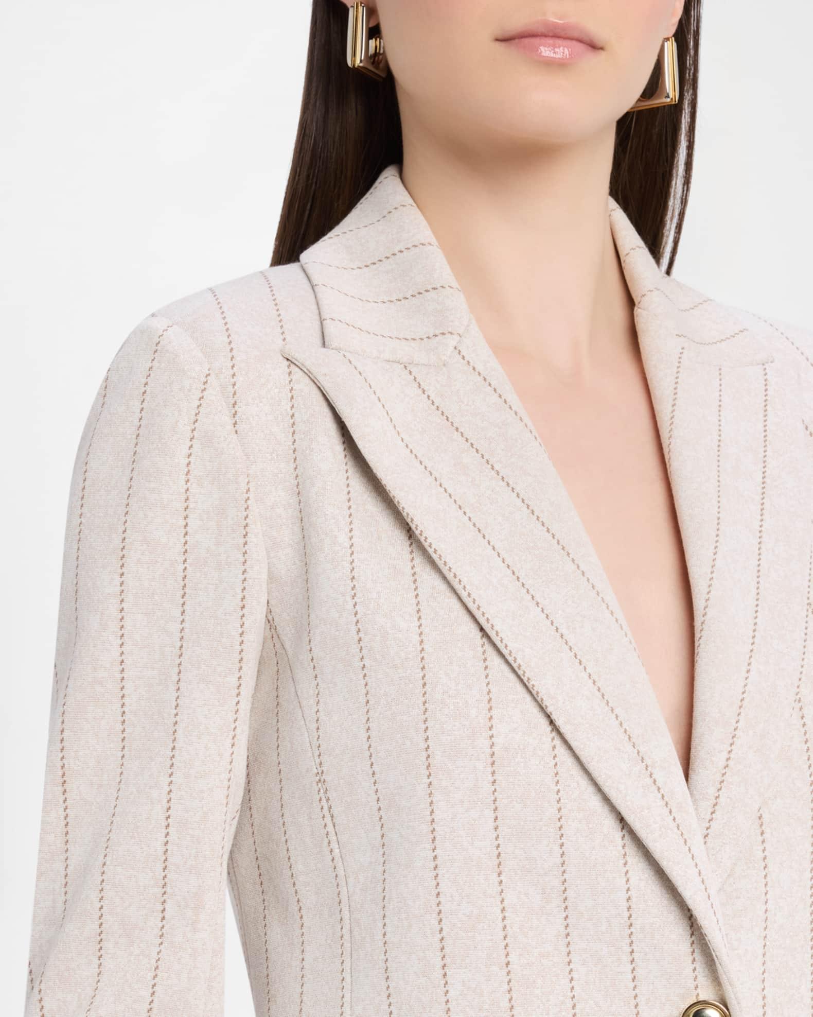 Pinstripe Single-Breasted Jacket Product Image