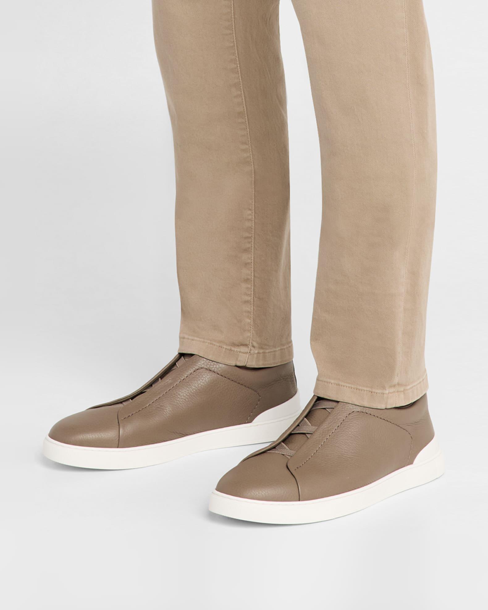 Mens Deerskin Triple Stitch Sneakers Product Image