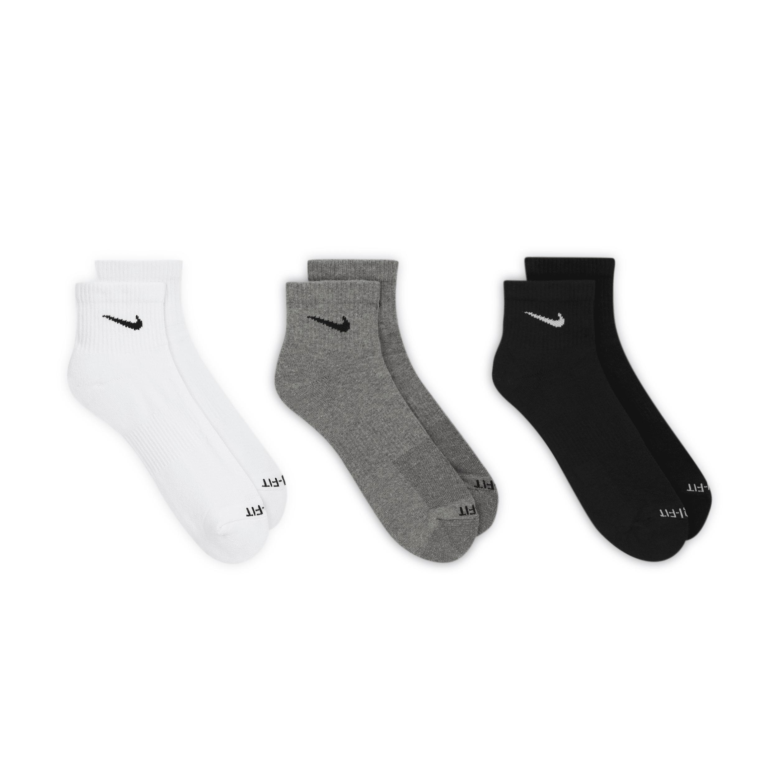Nike Mens Everyday Plus Cushioned Training Ankle Socks (3 Pairs) | SX6890-965 Product Image