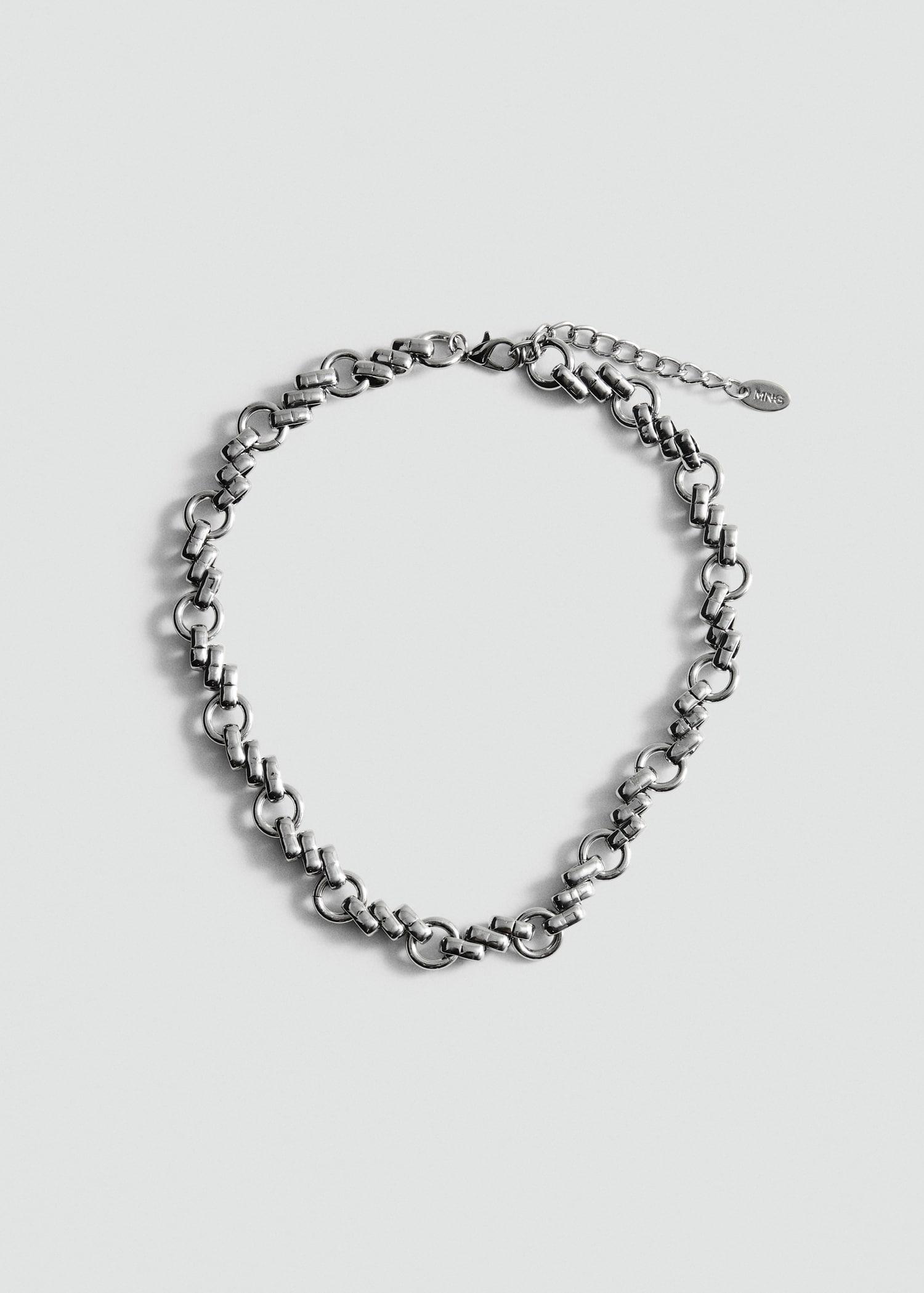 Link mixed necklace - Women | MANGO USA Product Image