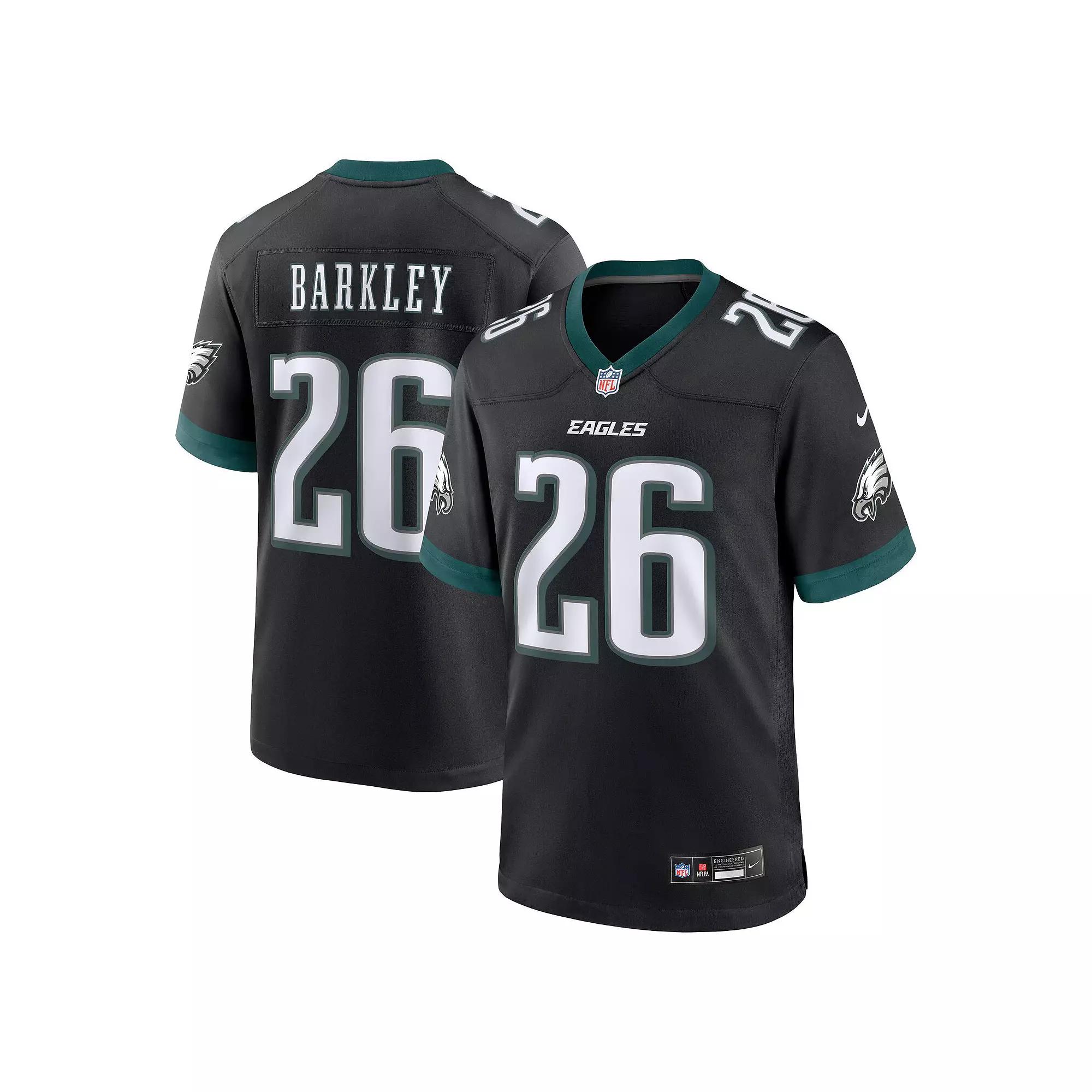 Men's Nike Saquon Barkley Black Philadelphia Eagles Alternate Game Jersey,  Product Image