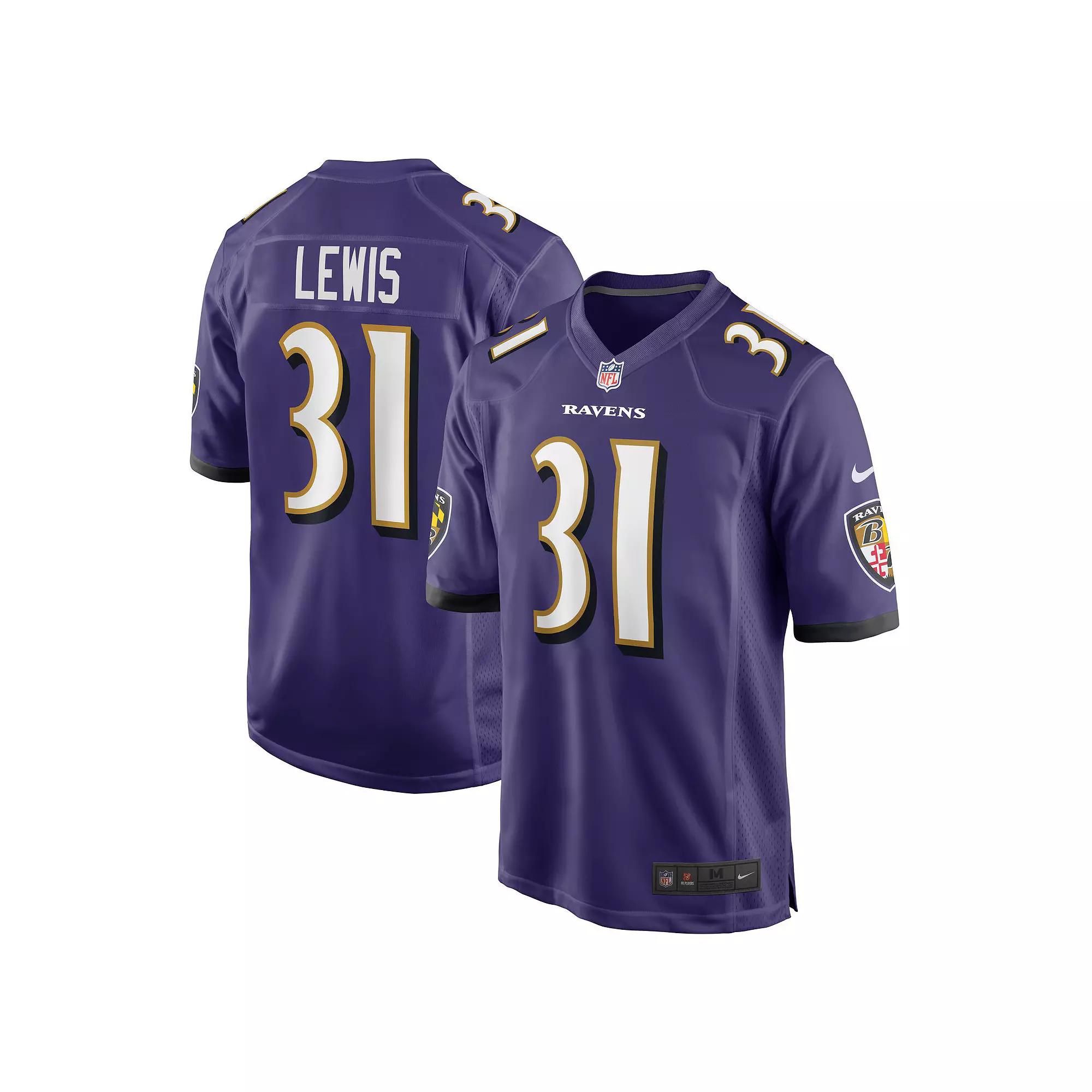 Men's Nike Jamal Lewis Purple Baltimore Ravens Retired Player Game Jersey,  Product Image