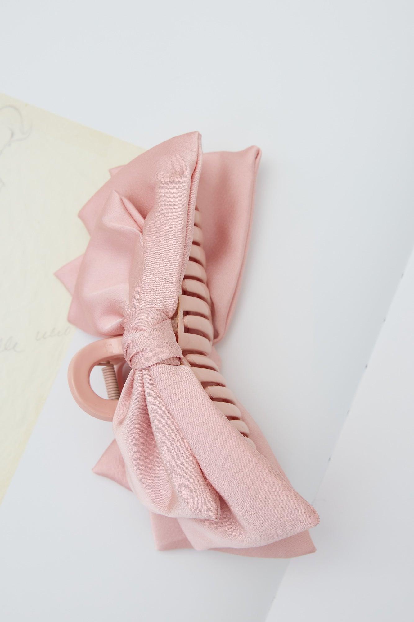 Fancy Bow Claw Clip Pink Product Image