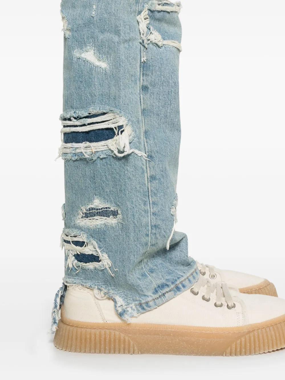 Repaired straight-leg jeans Product Image