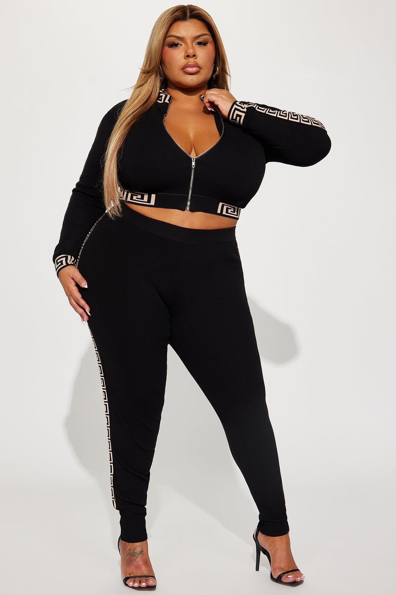 Passing By You Sweater Legging Set - Black/combo Product Image