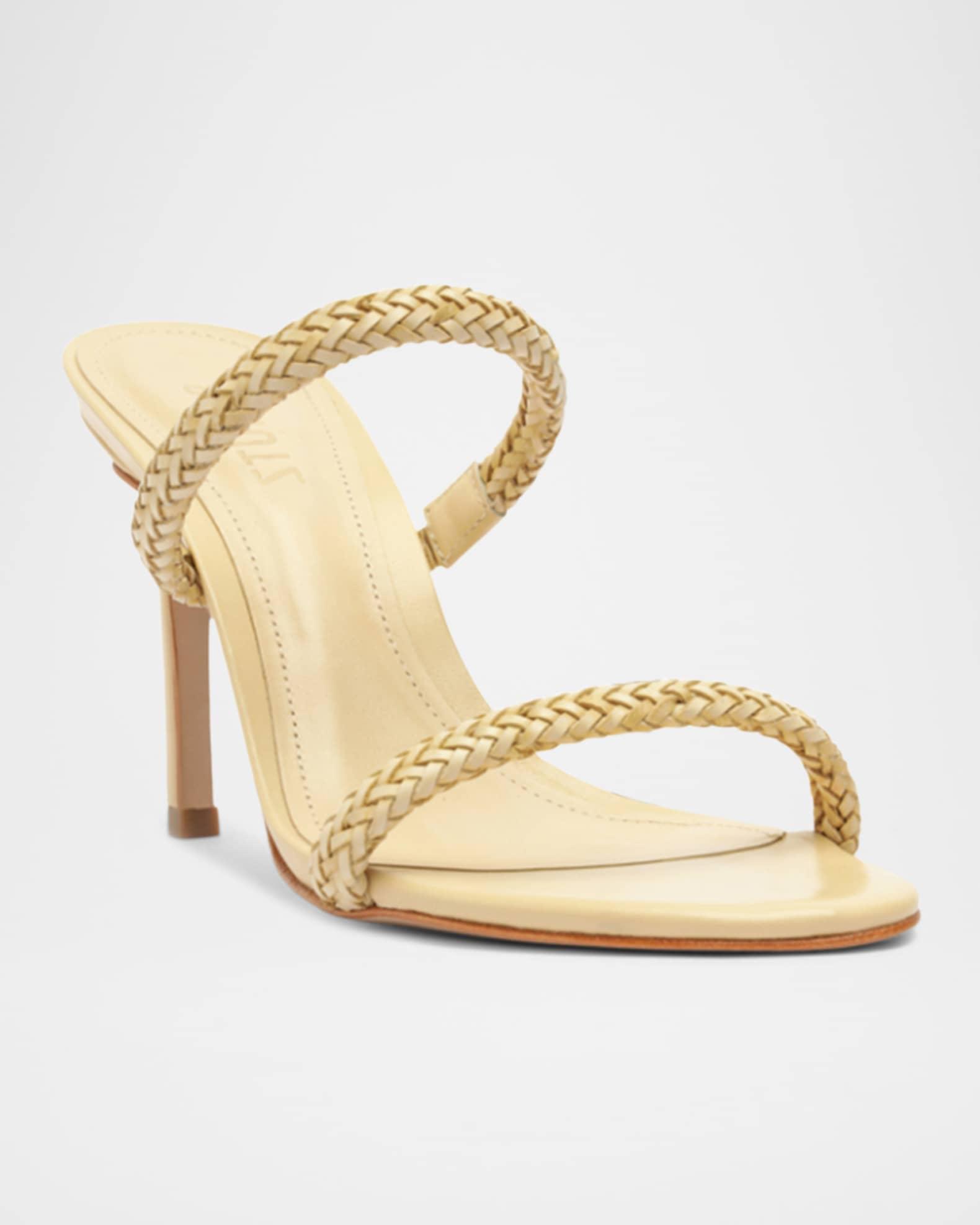 Taliah Woven Leather Dual-Band Sandals Product Image