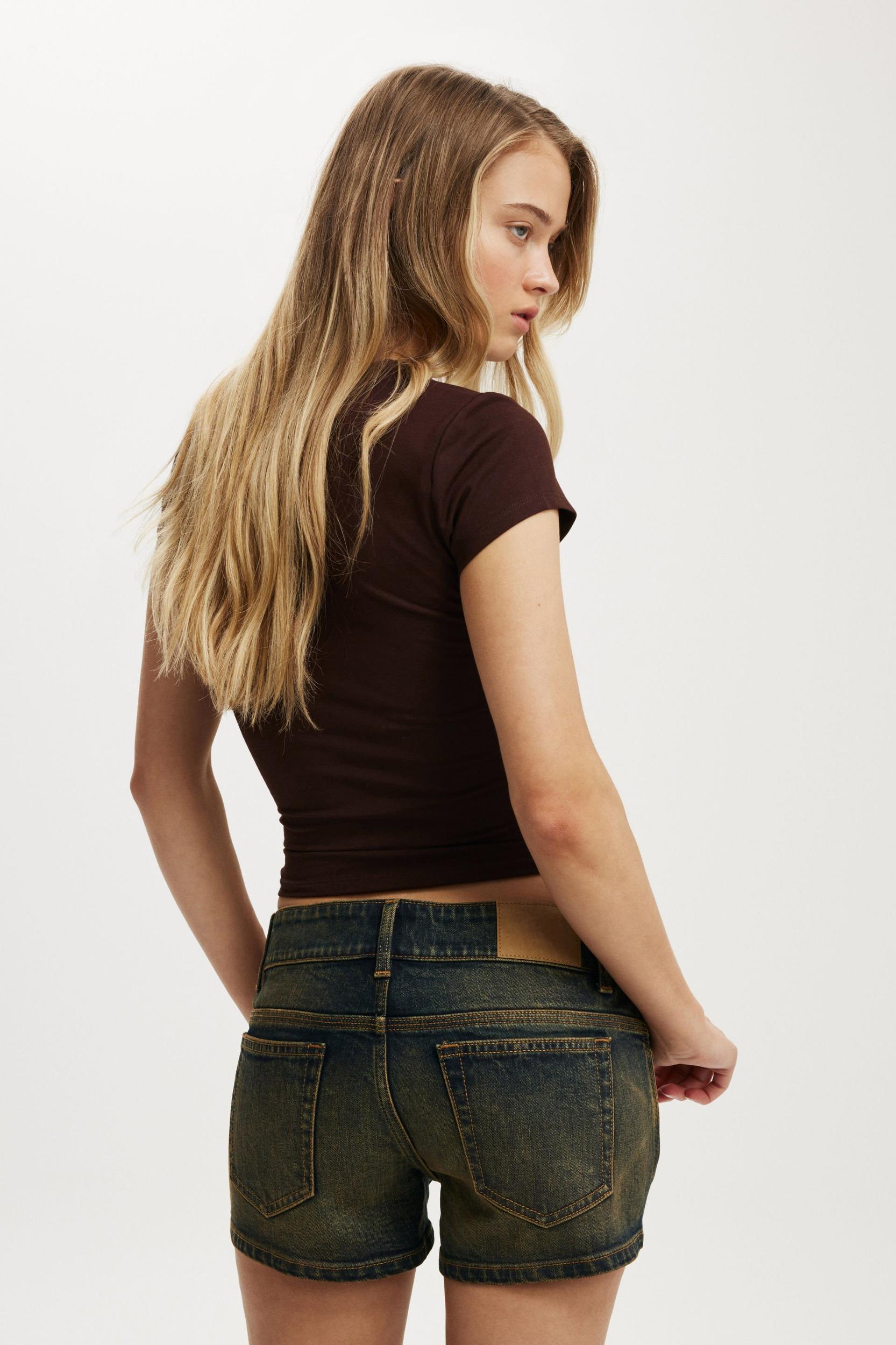 Micro Low Denim Short Product Image