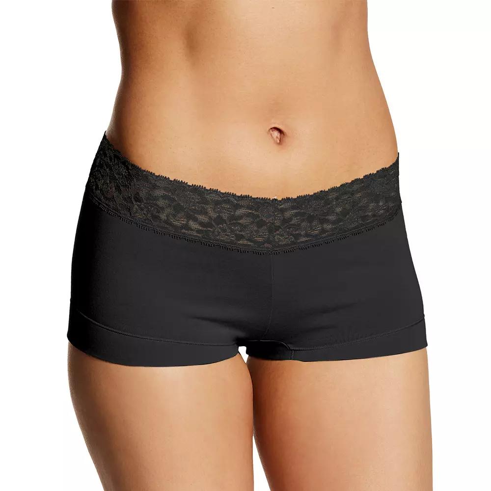 Maidenform® Dream® Cotton Lace-Trim Boyshort Underwear 40859, Women's,  Product Image