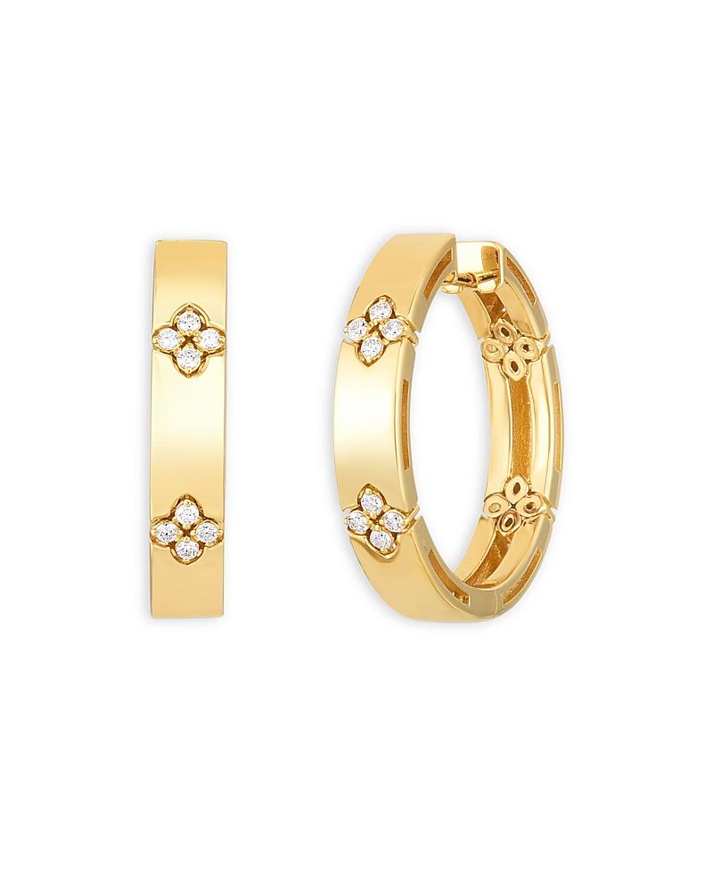Womens Love In Verona 18K Yellow Gold & Diamond Hoop Earrings Product Image