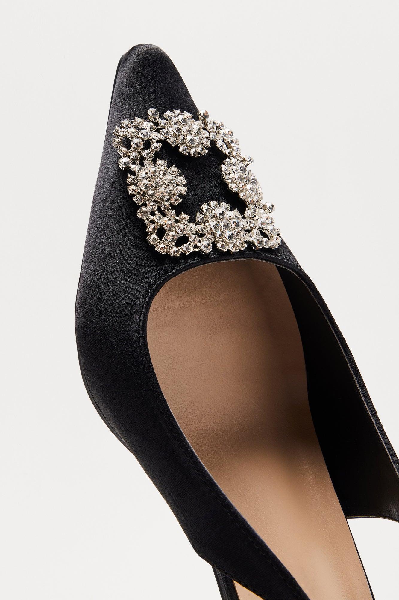 Stellina Kitten Heel Pumps - Black Product Image