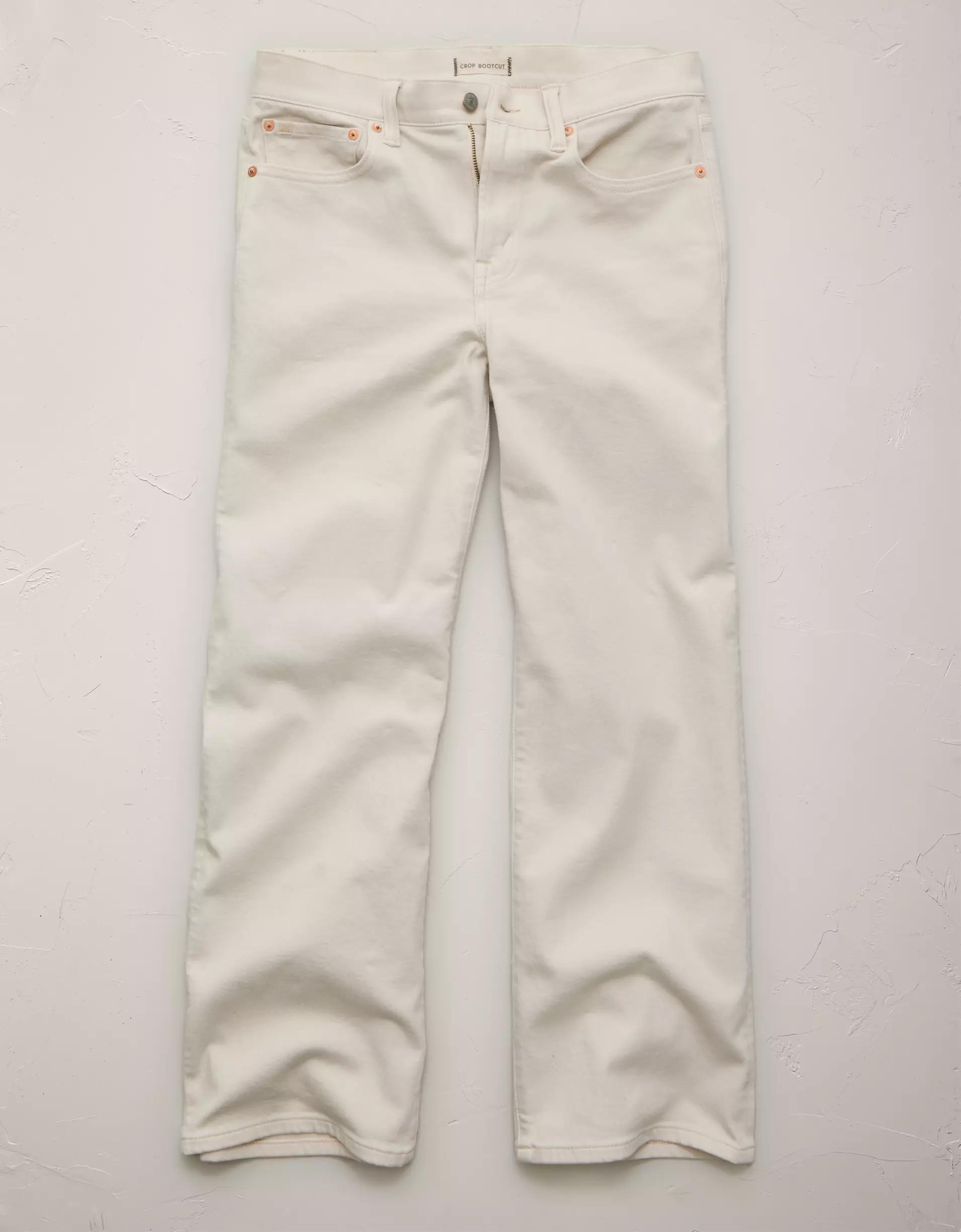 AE77 Premium Bootcut Crop Jean Product Image