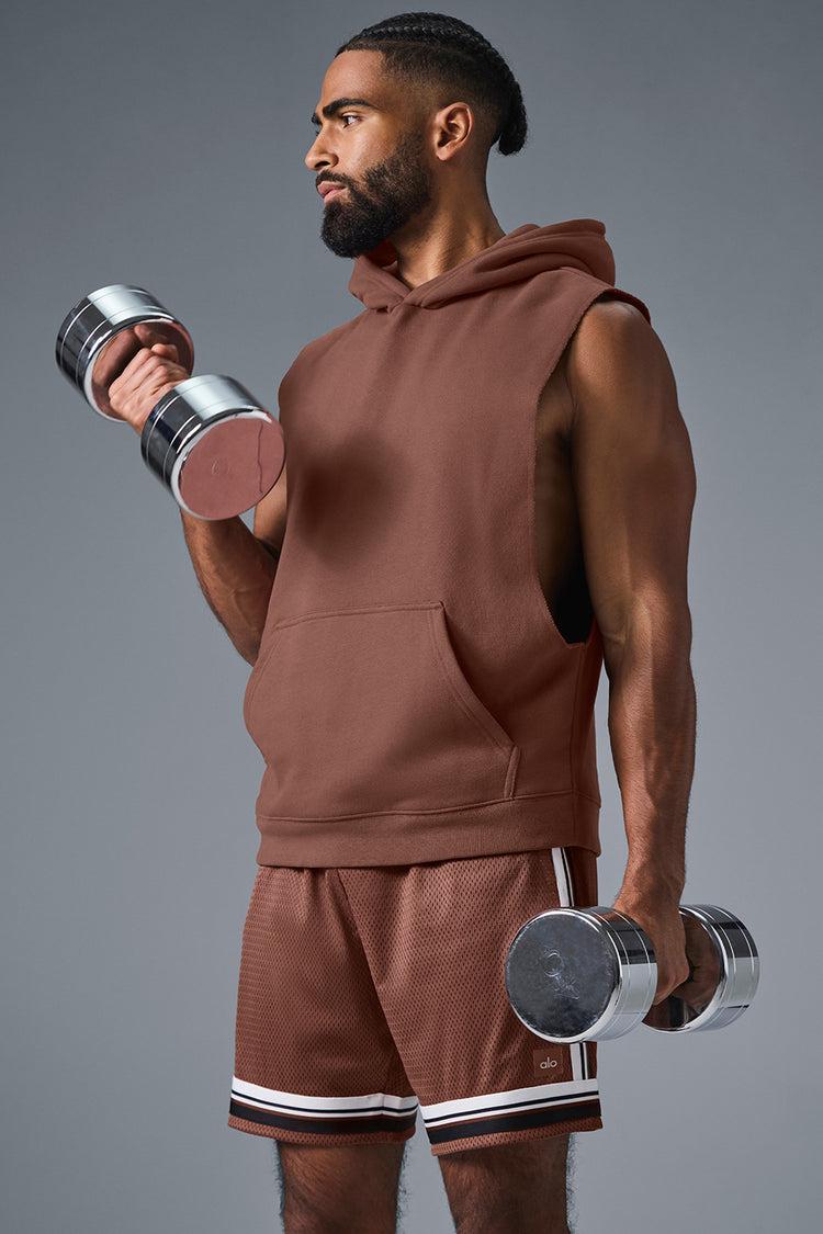 Renown Sleeveless Hoodie - Chestnut Product Image