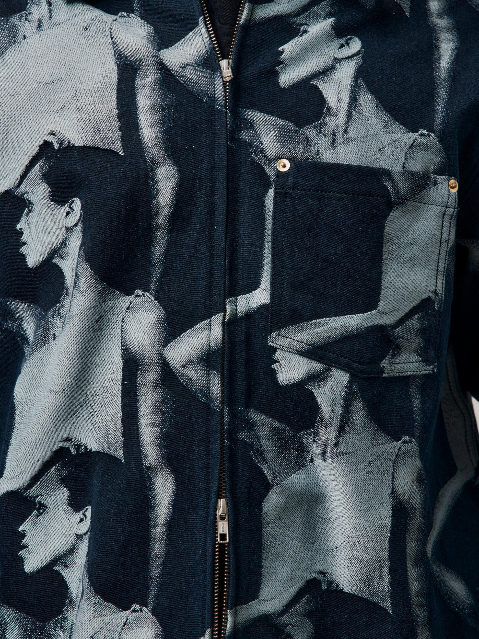 Jet Zip Jacket (Jacquard Face Denim) Product Image