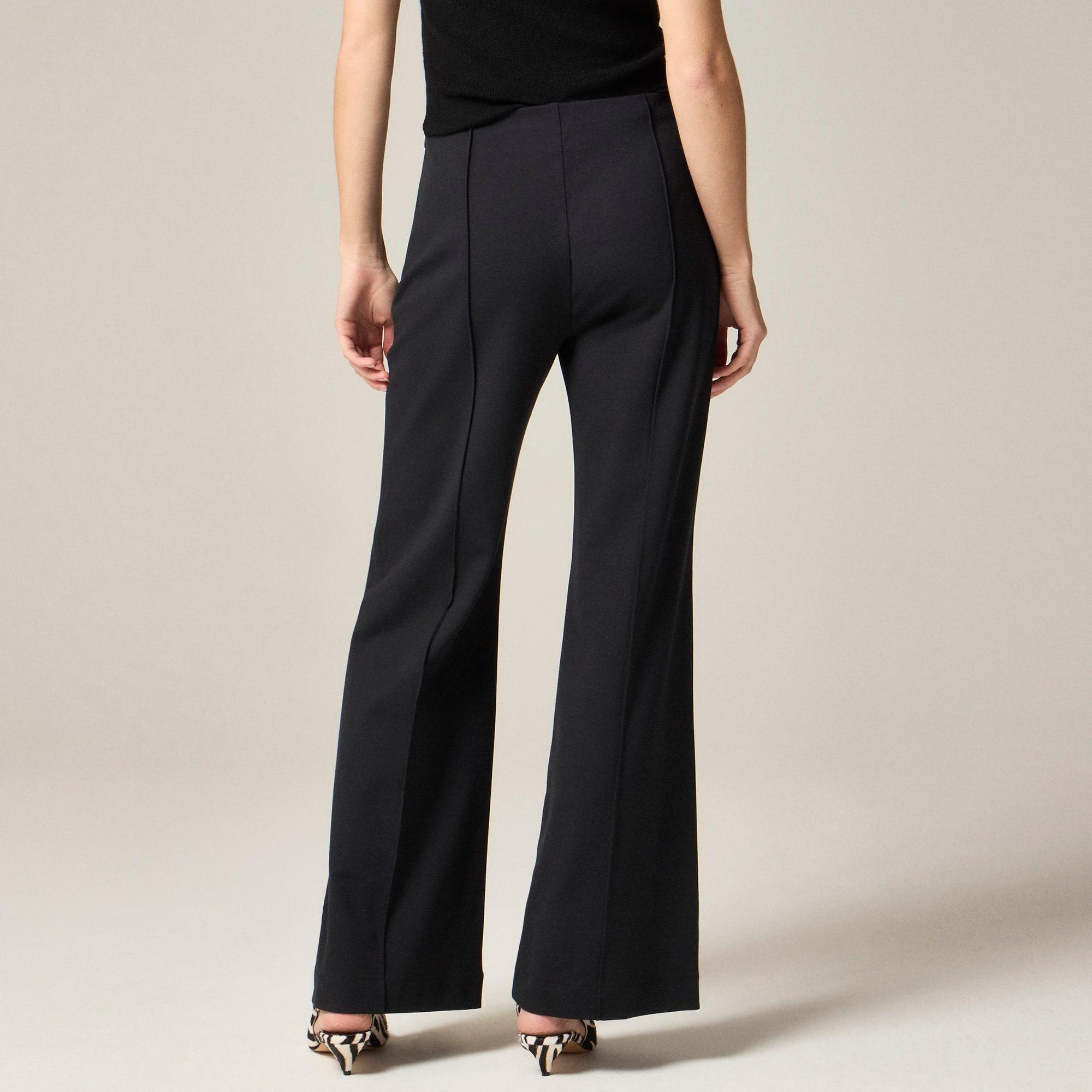 Wide-leg pant in stretch ponte Product Image