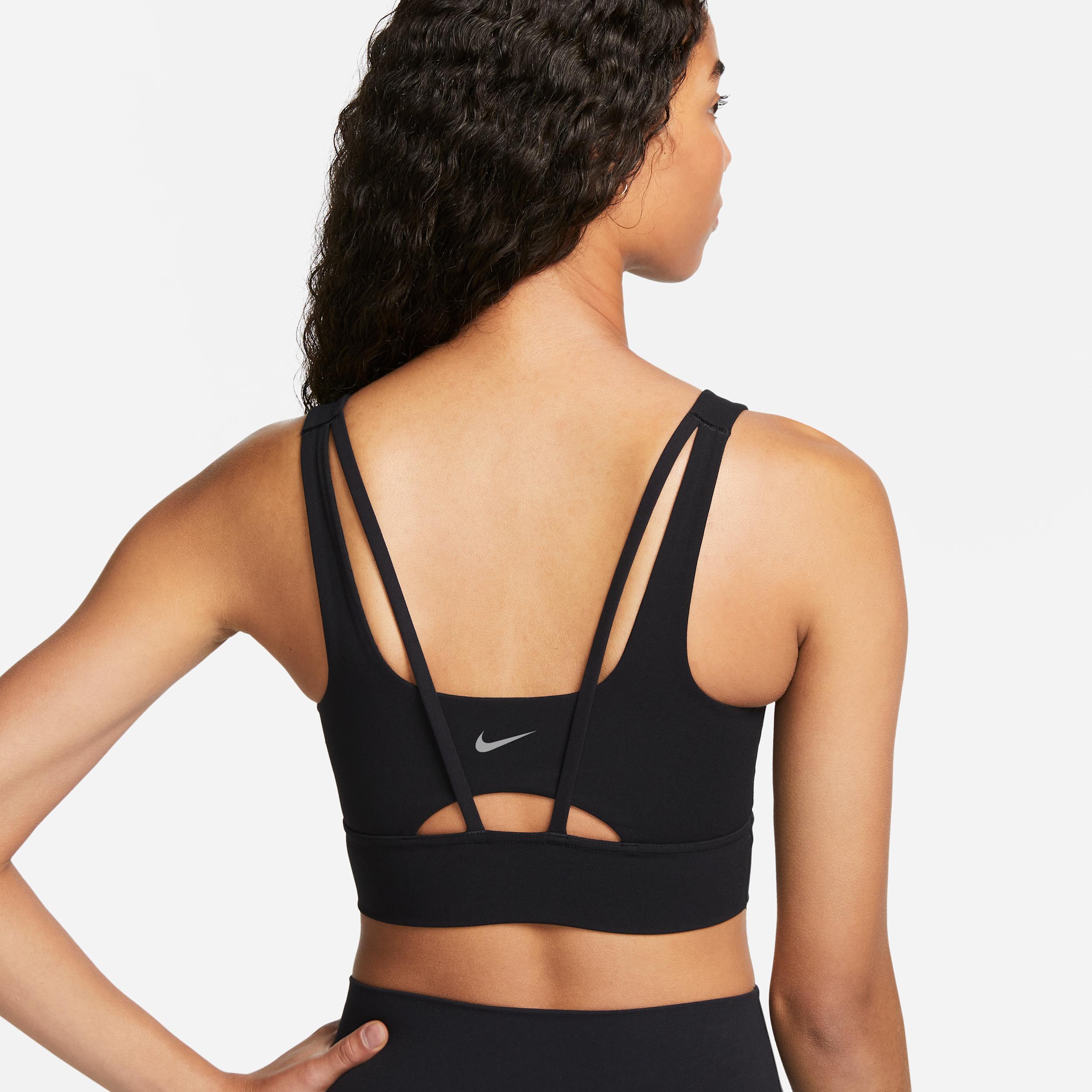Nike Womens Zenvy Medium-Support Padded Longline Sports Bra | DO6619-010 Product Image