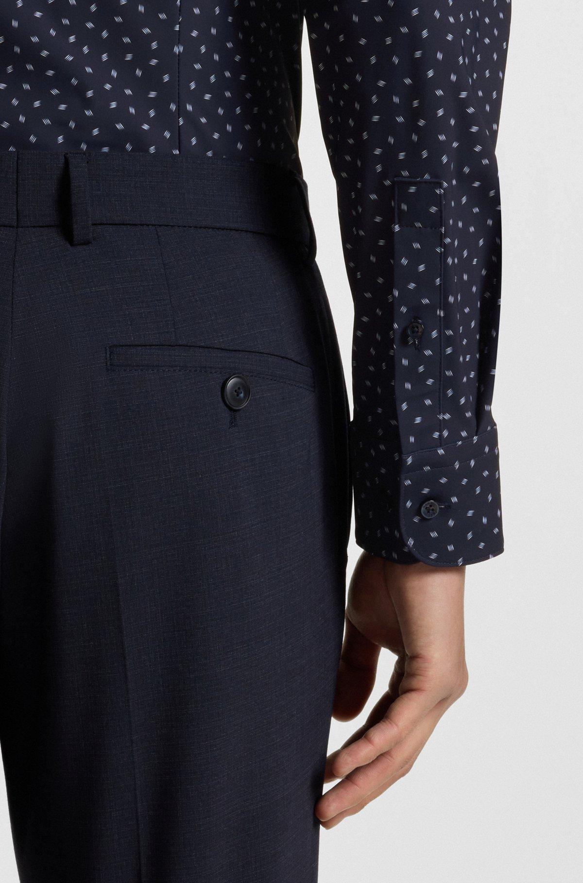 Slim-fit shirt in printed performance-stretch jersey Product Image