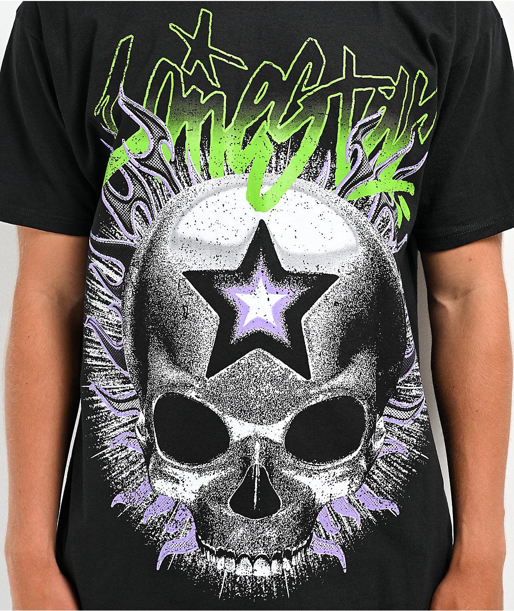 Lonestar by That Mexican OT Skull Eyes Black T-Shirt Product Image