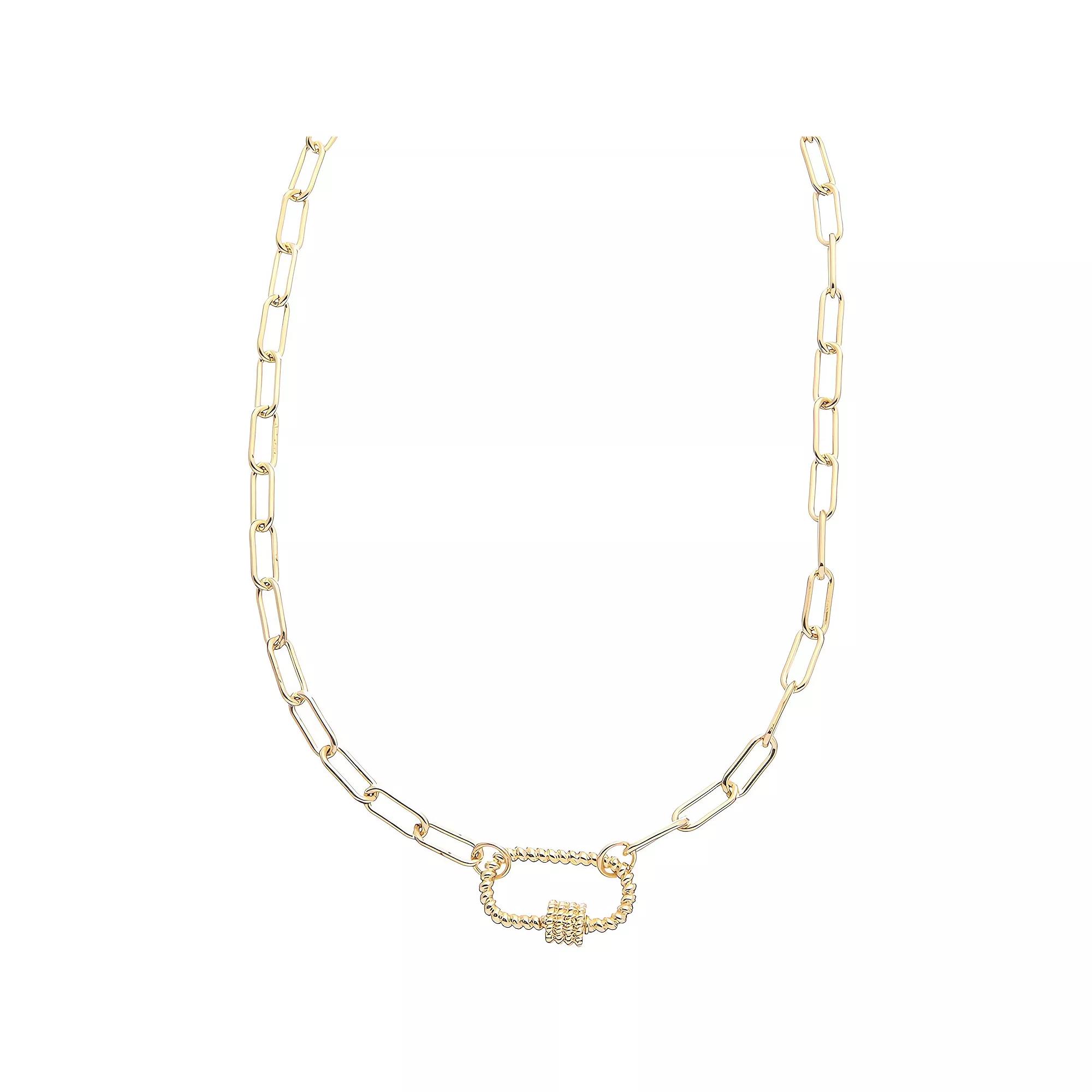 Juvell 18k Gold Plated Link Necklace, Women's, Size: 16-18" ADJ, Gold Tone Product Image