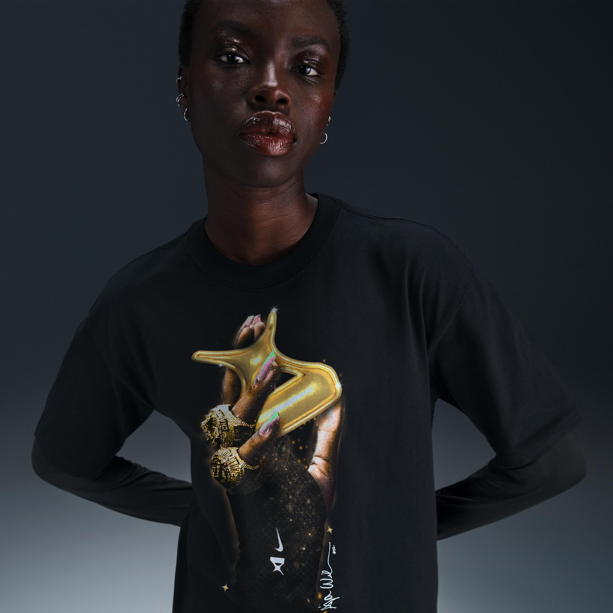 Aja Wilson Rings So Win Adult Nike Mens Basketball T-Shirt | IO7615-010 Product Image