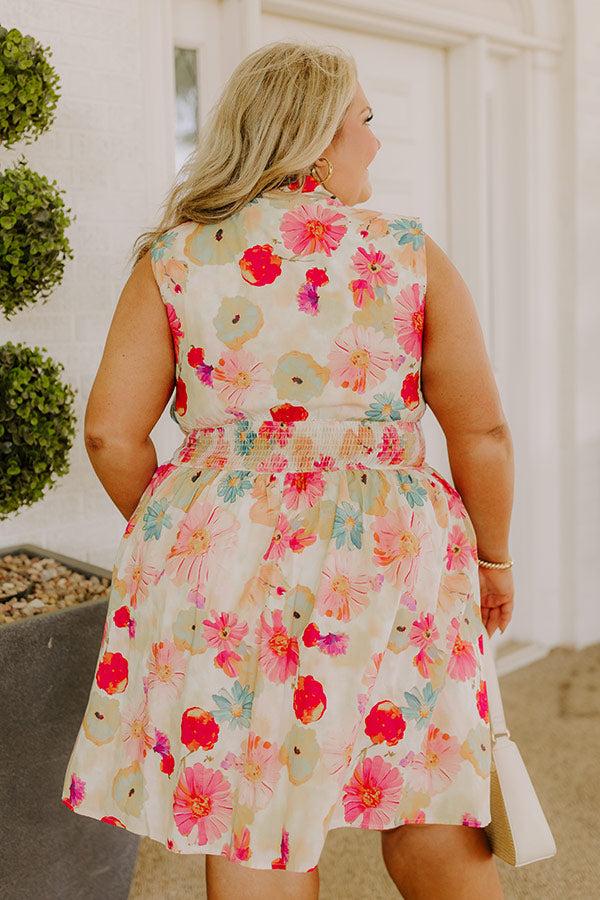 Sunkissed Reverie Floral Mini Dress Curves Product Image