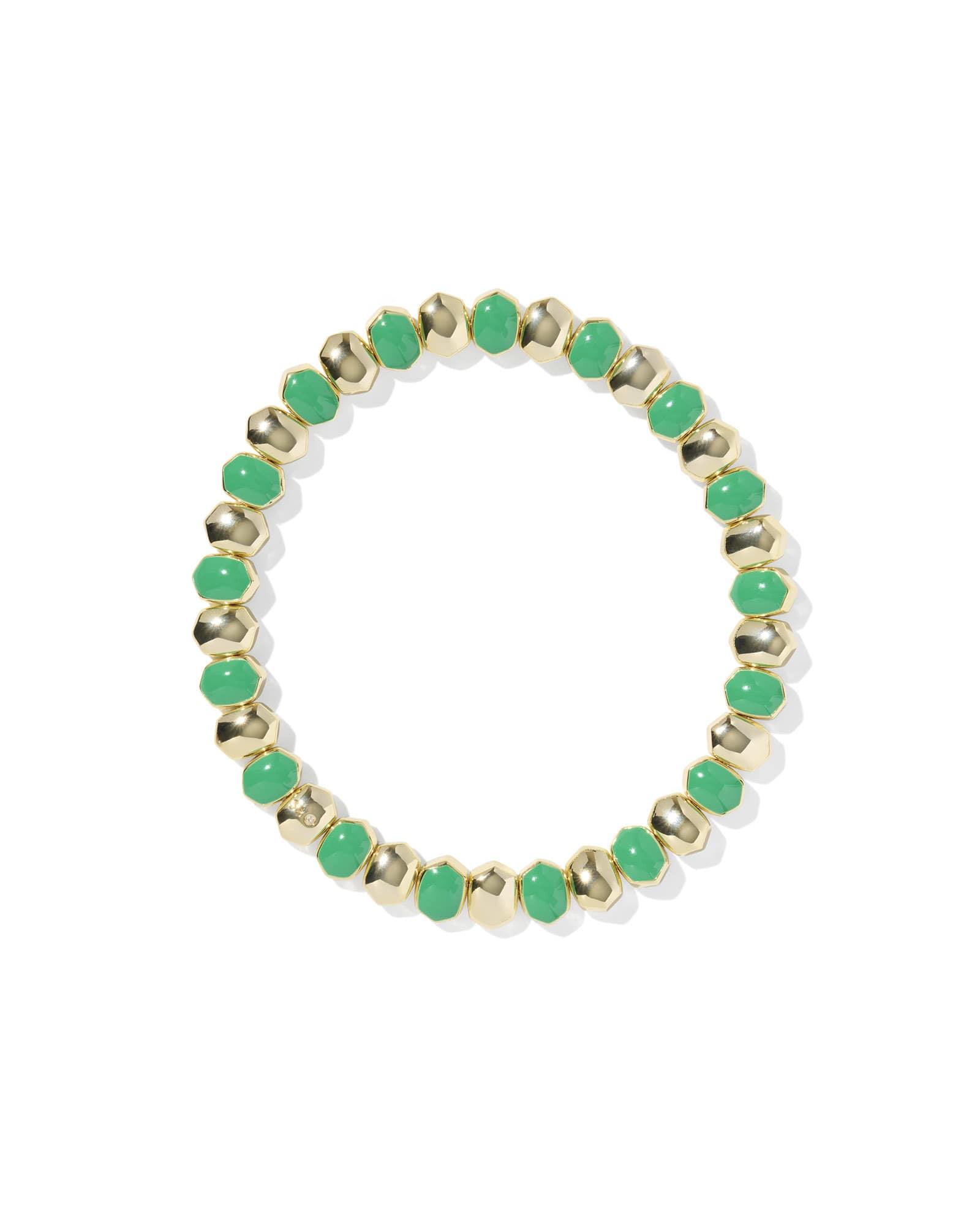 Daphne Enamel Gold Stretch Bracelet Product Image