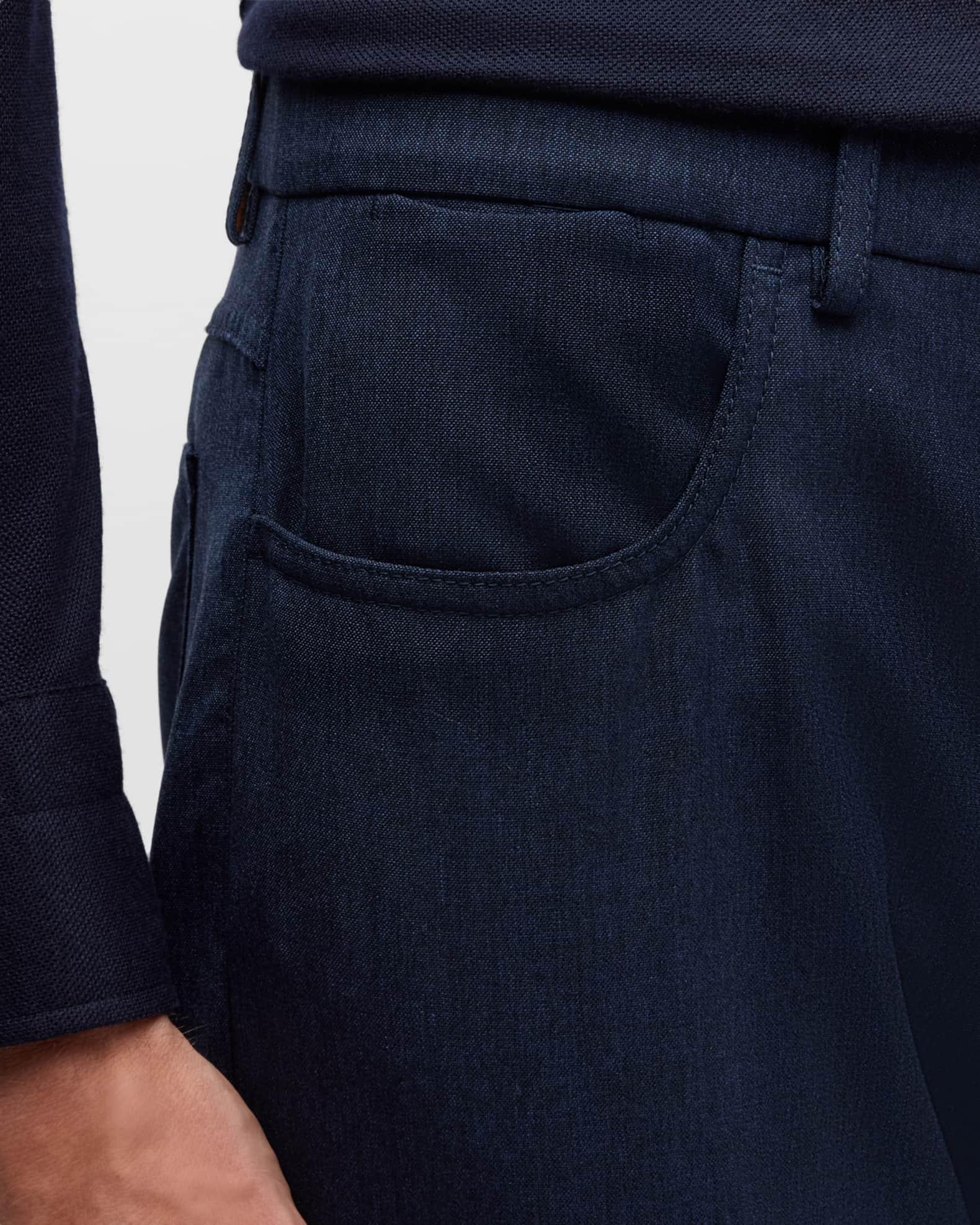 Men's Impeccabile Wool 5-Pocket Pants Product Image