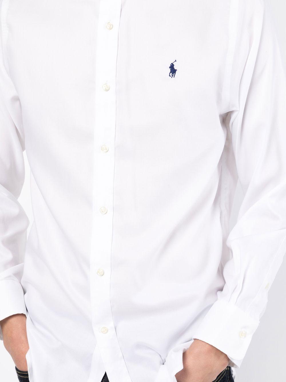 POLO RALPH LAUREN Long Sleeve Sport Shirt Clothing In White Product Image