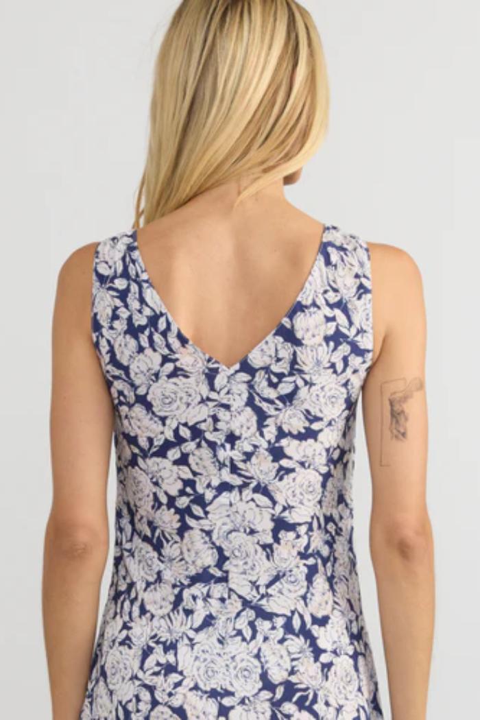 Darya Double V Dress - Rose Garden Product Image