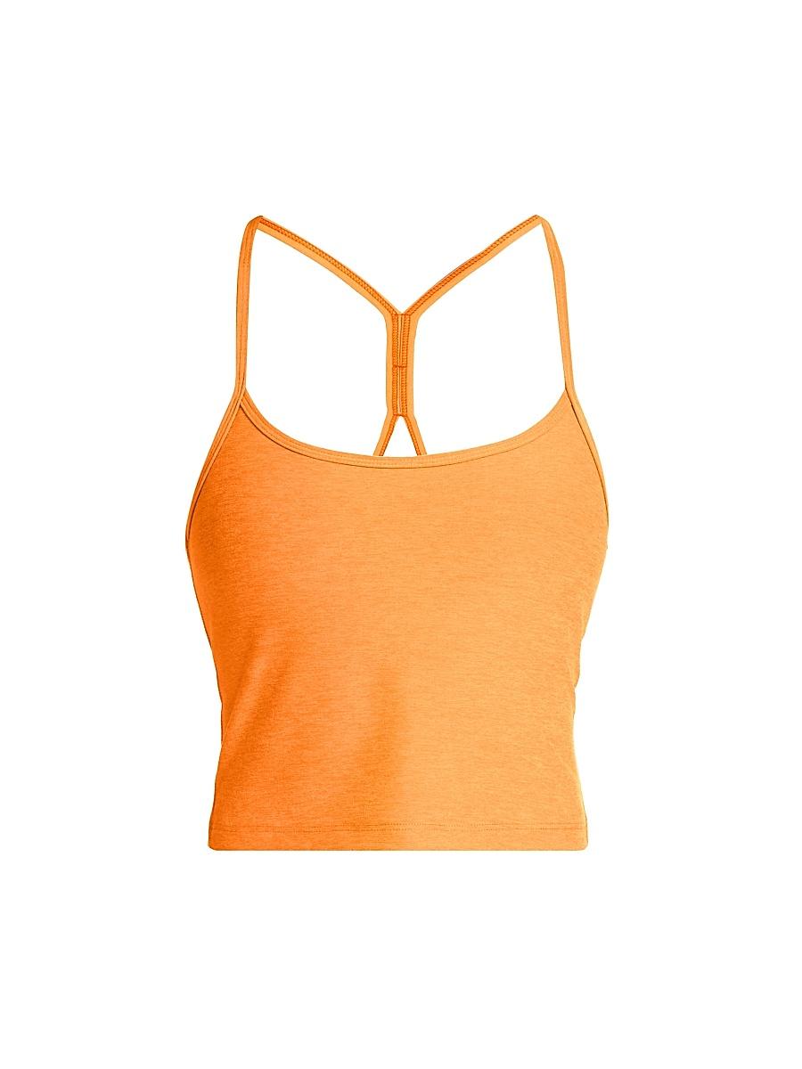 Womens Spacedye Racerback Crop Tank Product Image