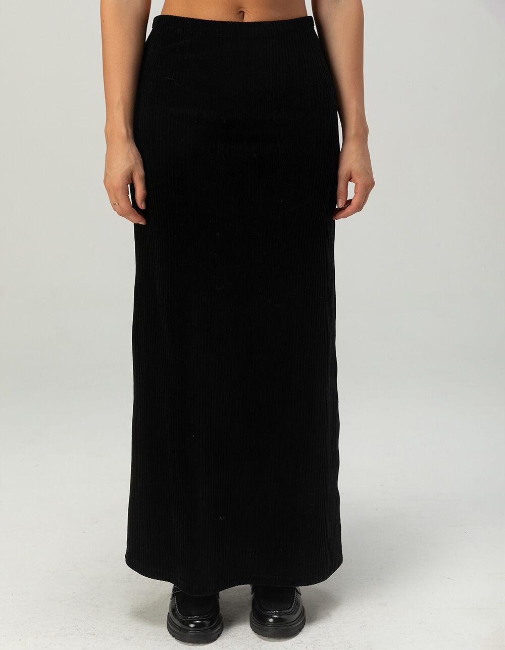 VOLCOM Cording To U Womens Maxi Skirt - BLACK Product Image