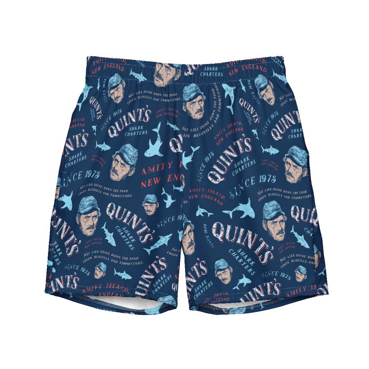 Quint's Shark Charters - Swim Trunks - T-Shirt Product Image