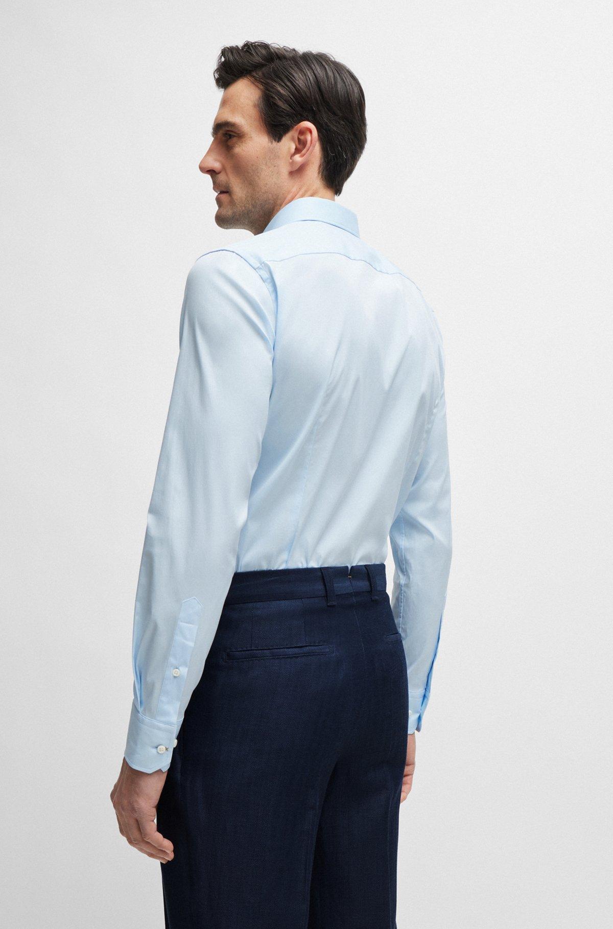 Slim-fit shirt in poplin with stretch Product Image