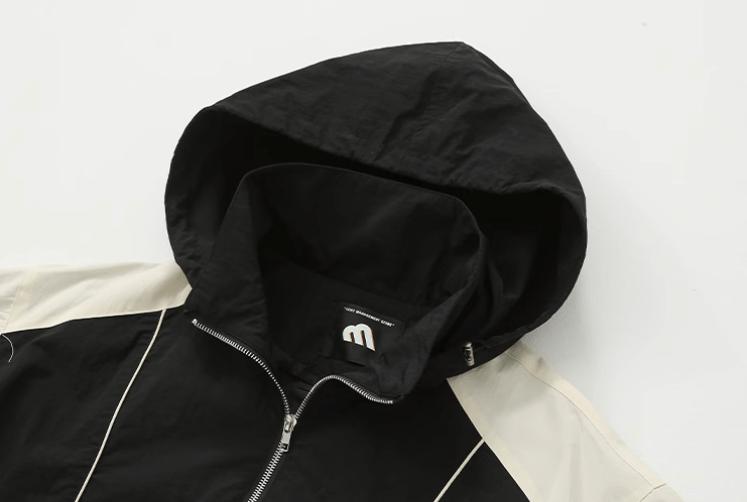RT No. 11207 TWO TONE ZIP-UP HOODED JK Product Image