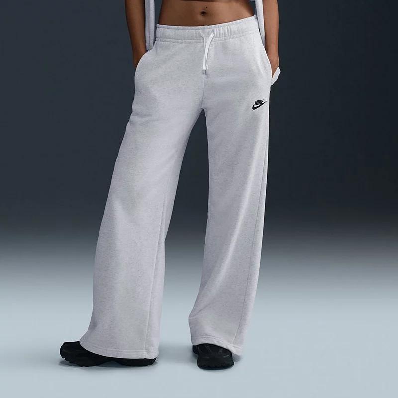 Womens Nike Sportswear Club Fleece Mid-Rise Wide-Leg Sweatpants | FB2727-051 Product Image