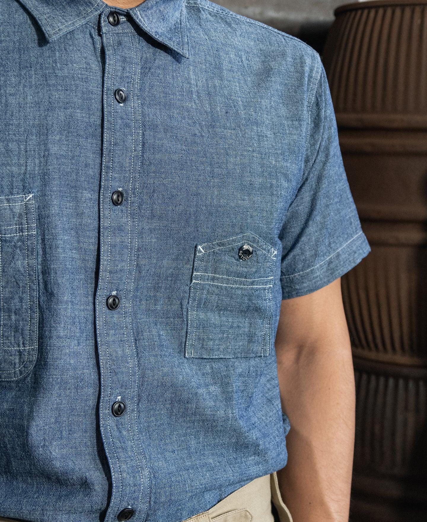 1943 Slub Cotton Chambray Work Shirt Product Image