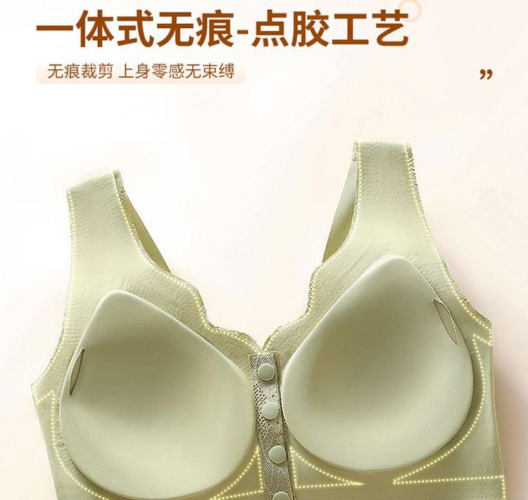 Floral Lace Wireless Bra Product Image