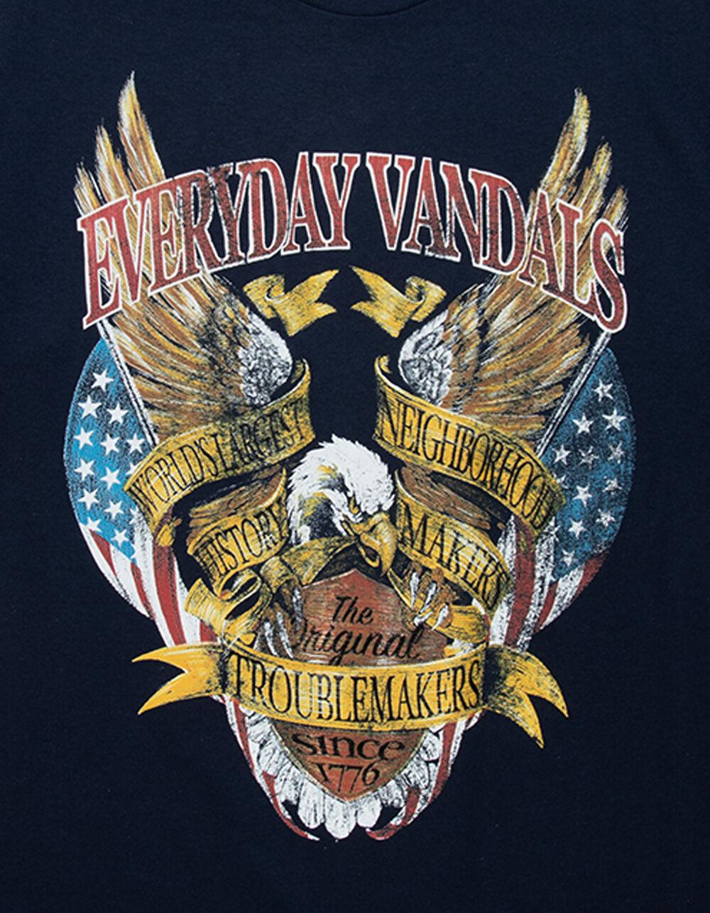 EVERYDAY VANDALS Trouble Maker Mens Tee - NAVY Product Image